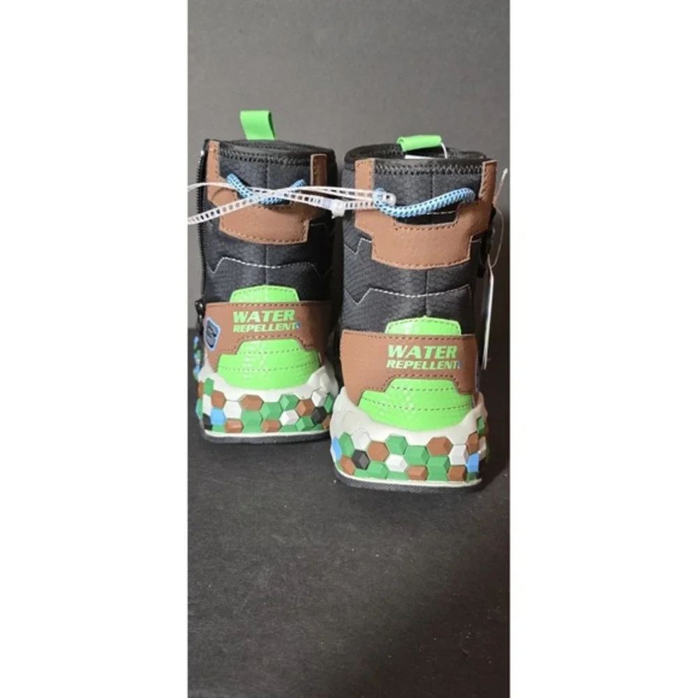 Kids Us 13, Sketchers Minecraft Water‎ Repellent, Zipper On Side